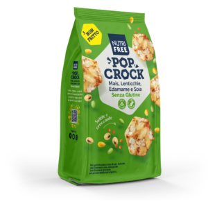 Snacks Croustillants Maïs, Lentilles, Edamame et Soja Sans Gluten Pop Crock - 60g